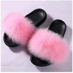 NEW! Real Fox Fur Slides / Fur Slippers